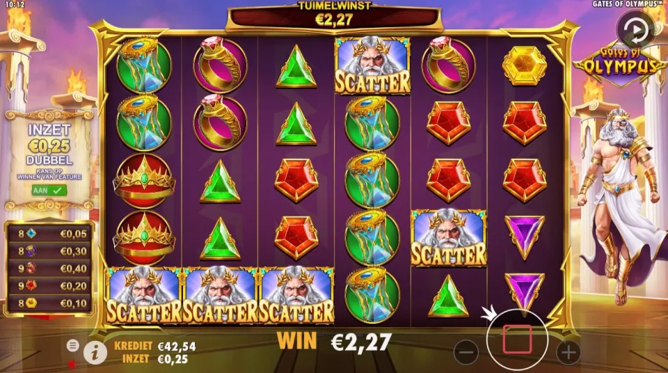 Laskartogel slot Gates of Olympus scatter